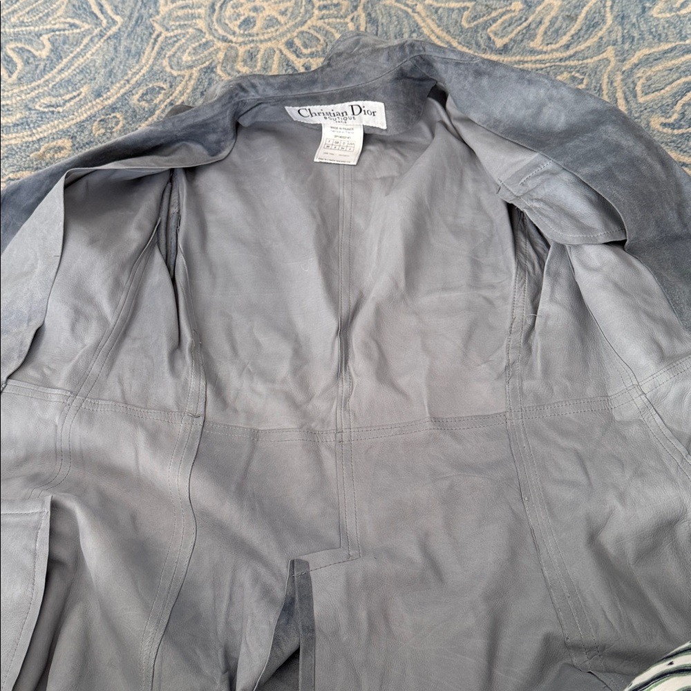 Christian Dior boutique calfskin jacket preowned sz 4 - Picture 6 of 9